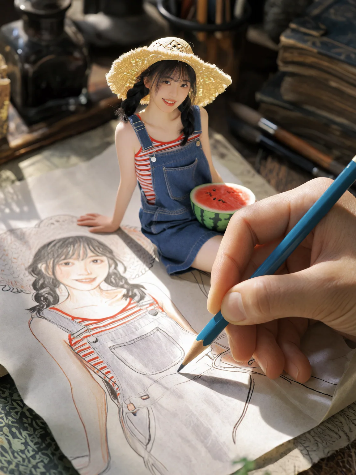 形象参考创意构图结果